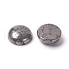 Half Round Natural Pyrite Cabochons X-G-I125-09-10x4mm-3