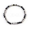 Mother's Day Trendy Crystal Mom Letter Bracelet for Women GJ3187-1