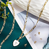 BENECREAT DIY Real 18K Gold Plated Chain Bracelet Necklace Making Kits DIY-BC0005-18-5