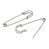 304 Stainless Steel Safety Pins Brooch Findings STAS-K252-11E-P-2