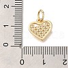 Brass Micro Pave Cubic Zirconia Pendants KK-Q001-10G-3