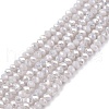 Electroplate Glass Beads Strands EGLA-A044-P1mm-B19-1
