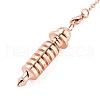 Brass Dowsing Pendulum Big Pointed Bullet Pendants KK-H491-09RG-2