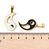 304 Stainless Steel Split Pendants STAS-G195-08G-3