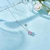 925 Sterling Silver Zircon Pendant Necklace 12 Constellation Pendant Necklace Jewelry Anniversary Birthday Gifts for Women Men JN1088E-4