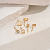 3 Pairs Cute Hollow Heart Stud Earring Sets DH8247-4