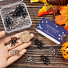 SUNNYCLUE 20Pcs 2 Colors Zinc Alloy Pendants with Plastic Beads FIND-SC0012-63-3