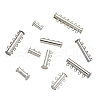 Brass Slide Lock Clasps KK-TA0007-28-2