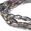 Electroplated Glass Beads Strands EGLA-H100-HP03-3