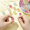 50Pcs UV Plating Rainbow Iridescent Acrylic Beads PACR-CJ0001-28-4