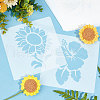 16Pcs 16 Patterns PET Plastic Hollow Out Drawing Painting Stencils Templates AJEW-WH0332-76-3