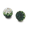 Gradient Color Design Polymer Clay Rhinestone Beads CLAY-NH0001-03A-2