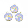 Alloy Enamel Pendants ENAM-S115-178-1