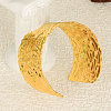 Europe and America Styles 304 Stainless Steel Hammered Cuff Bangles for Women WY5532-2-3