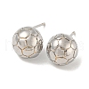 Brass Stud Earrings EJEW-R158-02P-1
