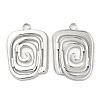 Non-Tarnish 304 Stainless Steel Pendants STAS-L020-007P-1