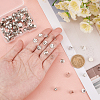 SUNNYCLUE 100Pcs Iron Hair Tie Buckle IFIN-SC0001-42-3
