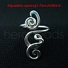 Boho Adjustable Brass Twisted Wire Wrapped Long Toe Rings FS-WGE7B88-01-4