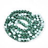 Transparent Baking Painted Glass Beads Strands DGLA-N009-8mm-06-3