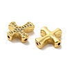 Brass Micro Pave Cubic Zirconia Beads KK-C072-08G-2
