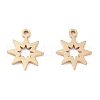 Ion Plating(IP) 316 Surgical Stainless Steel Charms STAS-H163-04G-1