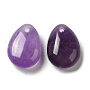 Natural Amethyst Teardrop Charms G-M410-01-05-2