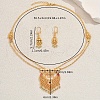Bohemian Style Boho Chic Alloy Rhinestone Earrings & Necklaces Set for Women's Party Wear KR5050-2