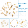 Unicraftale 16Pcs 2 Size Ion Plating(IP) 304 Stainless Steel Lobster Claw Clasps STAS-UN0040-76A-5