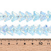 Transparency Electroplate Glass Beads Strands GLAA-T023-39A-06-4