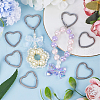 SUNNYCLUE 20Pcs 304 Stainless Steel Split Key Rings STAS-SC0009-03-4