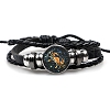 Constellation PU Leather Triple Layer Multi-strand Bracelets PW-WGF2E53-06-1