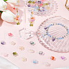 SUNNYCLUE 112Pcs 14 Colors Transparent Handmade Lampwork Beads LAMP-SC0001-32-4