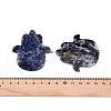 Natural Sodalite Hamsa Hand with Eye Figurines DJEW-N003-04C-3