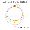 Summer Beach Alloy Starfish Pendant Glass Seed Beaded 3 Layer Necklaces for Women FS-WGF3BD7-01-3