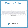 Gorgecraft 200Pcs PE Makeup Brush Protector Reusable Expandable Mesh Cover MRMJ-GF0001-51A-2