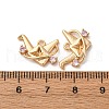 Brass Micro Pave Cubic Zirconia Pendants KK-Z112-06G-3