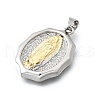 Brass Pendants KK-V013-02GP-02-2
