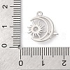Brass Micro Pave Cubic Zirconia Charms KK-D371-04D-P-3