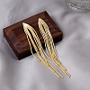 Alloy Tassel Stud Earrings FS-WGEF59C-01-1