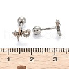 201 Stainless Steel Barbell Cartilage Earrings EJEW-R147-40-4