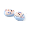 Opaque Cute Cartoon Resin Cabochons CRES-O006-06F-3