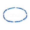 9Pcs 9 Color Glass Seed Beaded Stretch Anklets Set AJEW-AN00485-4