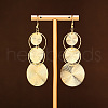 Alloy Dangle Earrings EJEW-S260-01B-G-1