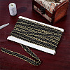 Polyester Filigree Wavy Lace Ribbon OCOR-WH0082-211A-5