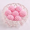 Handmade Woolen Macrame Wooden Pom Pom Ball Beads MAKN-PW0001-048D-1