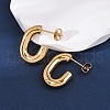 201 Stainless Steel Half Hoop Earrings X-EJEW-C501-16G-A-1