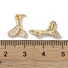 Brass Micro Pave Clear Cubic Zirconia Pendants KK-S367-11A-3