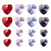 240Pcs 8 Style Romantic Valentines Ideas Glass Charms GLAA-LS0001-06-2
