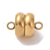 Ion Plating(IP) 304 Stainless Steel Magnetic Clasps with Loops X-STAS-P206-03G-2
