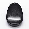 Natural Obsidian Carven Pendants G-A169-026E-2